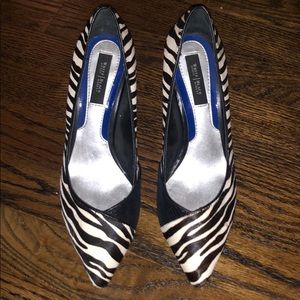 White House / Black Market Zebra fur heels.